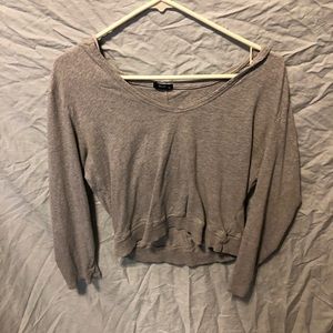 Cute Grey shirt with hoodie